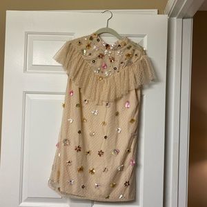 Asos light pink flower detail